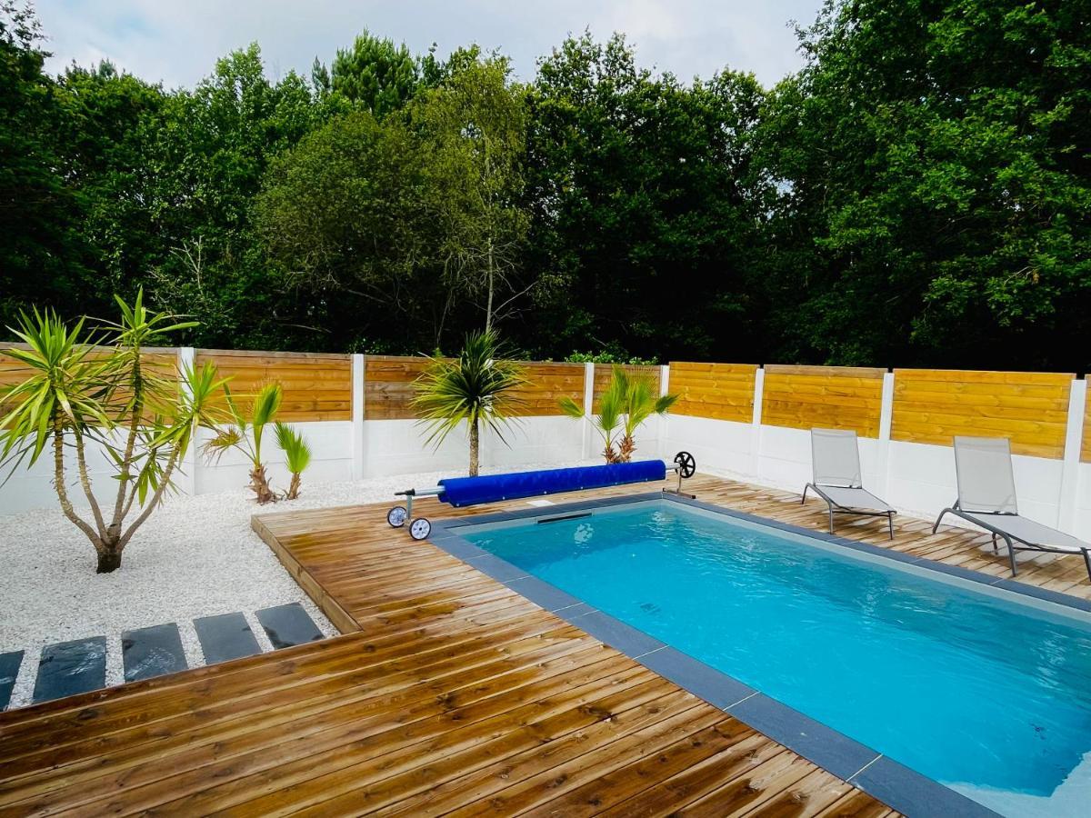 Maison A Biscarrosse Avec Piscine Et Jacuzzi Екстериор снимка